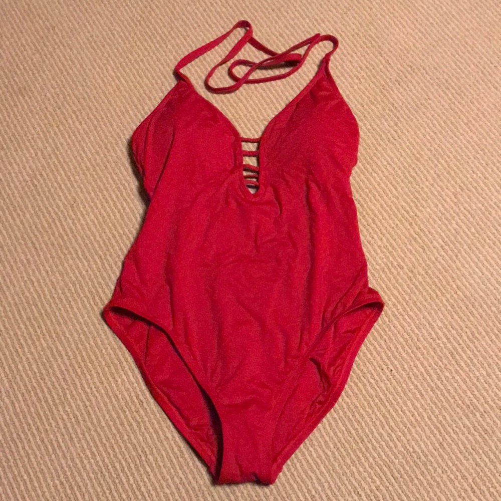 Red La Blanca One Piece Swimsuit